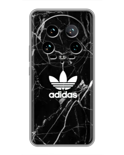 Чехол для Xiaomi 14 Ultra с картинкой «Белый мрамор Adidas»