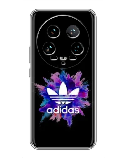 Чехол для Xiaomi 14 Ultra с картинкой «Взрыв красок Adidas»
