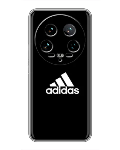 Чехол для Xiaomi 14 Ultra с картинкой «Черная классика Adidas»
