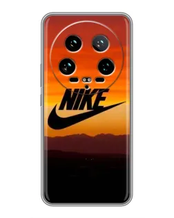 Чехол для Xiaomi 14 Ultra с картинкой «Nike — вечерний горизонт»