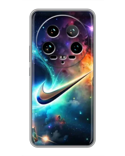 Чехол для Xiaomi 14 Ultra с картинкой «Космический Nike Swoosh» Чехол для Xiaomi 14 Ultra с картинкой «Космический Nike Swoosh»
