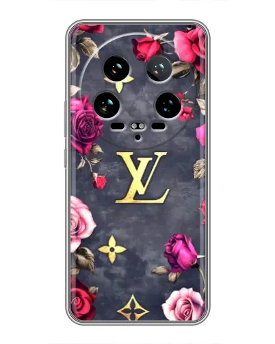 Чехол для Xiaomi 14 Ultra с картинкой «Цветочный Louis Vuitton»