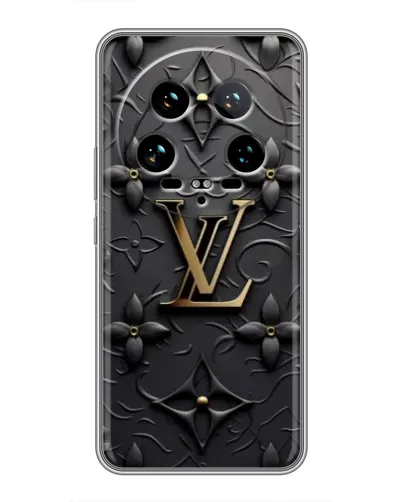 Чехол для Xiaomi 14 Ultra с картинкой «Кожаная текстура LV»