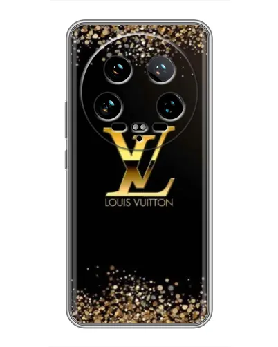Чехол для Xiaomi 14 Ultra с картинкой «LV — золотые искры»