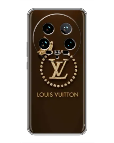 Чехол для Xiaomi 14 Ultra с картинкой «LV — золотая печать»