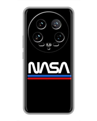 Чехол для Xiaomi 14 Ultra с картинкой «NASA — классика Red Blue» Чехол для Xiaomi 14 Ultra с картинкой «NASA — классика Red Blue»