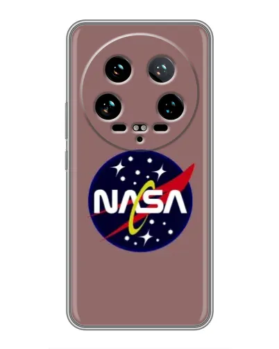Чехол для Xiaomi 14 Ultra с картинкой «NASA — ретро космос» Чехол для Xiaomi 14 Ultra с картинкой «NASA — ретро космос»