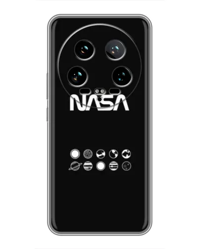 Чехол для Xiaomi 14 Ultra с картинкой «NASA — технический принт» Чехол для Xiaomi 14 Ultra с картинкой «NASA — технический принт»