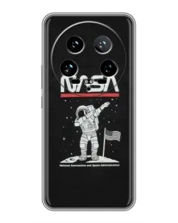 Чехол для Xiaomi 14 Ultra с картинкой «NASA — шагаем по Луне» Чехол для Xiaomi 14 Ultra с картинкой «NASA — шагаем по Луне»