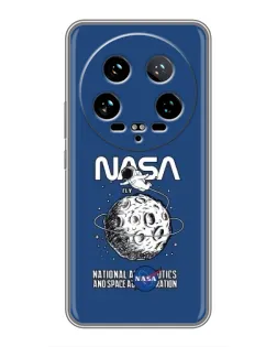 Чехол для Xiaomi 14 Ultra с картинкой «NASA — лунная миссия» Чехол для Xiaomi 14 Ultra с картинкой «NASA — лунная миссия»