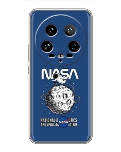 Чехол для Xiaomi 14 Ultra с картинкой «NASA — лунная миссия» Чехол для Xiaomi 14 Ultra с картинкой «NASA — лунная миссия»
