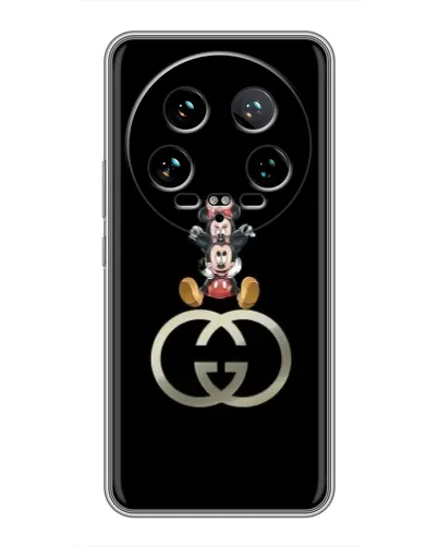 Чехол для Xiaomi 14 Ultra с картинкой «Минни Маус на лого» Чехол для Xiaomi 14 Ultra с картинкой «Минни Маус на лого»