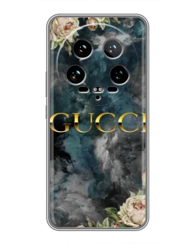 Чехол для Xiaomi 14 Ultra с картинкой «Абстрактные цветы Gucci» Чехол для Xiaomi 14 Ultra с картинкой «Абстрактные цветы Gucci»