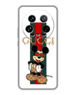 Чехол для Xiaomi 14 Ultra с картинкой «Микки Маус Gucci — полосы» Чехол для Xiaomi 14 Ultra с картинкой «Микки Маус Gucci — полосы»