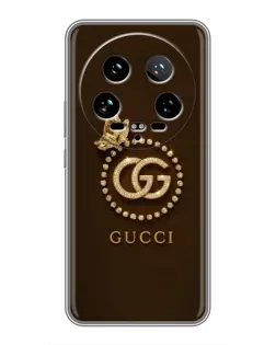 Чехол для Xiaomi 14 Ultra с картинкой «Gucci — золотая бабочка» Чехол для Xiaomi 14 Ultra с картинкой «Gucci — золотая бабочка»