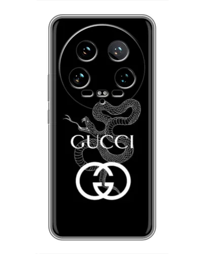 Чехол для Xiaomi 14 Ultra с картинкой «Gucci — серебряная змея» Чехол для Xiaomi 14 Ultra с картинкой «Gucci — серебряная змея»