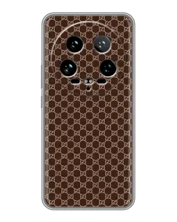 Чехол для Xiaomi 14 Ultra с картинкой «Gucci — шоколадная сетка» Чехол для Xiaomi 14 Ultra с картинкой «Gucci — шоколадная сетка»