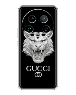 Чехол для Xiaomi 14 Ultra с картинкой «Gucci — серебряный лев» Чехол для Xiaomi 14 Ultra с картинкой «Gucci — серебряный лев»