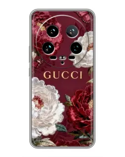 Чехол для Xiaomi 14 Ultra с картинкой «Gucci — бордовые розы» Чехол для Xiaomi 14 Ultra с картинкой «Gucci — бордовые розы»