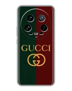 Чехол для Xiaomi 14 Ultra с картинкой «Gucci — темно-зеленый градиент» Чехол для Xiaomi 14 Ultra с картинкой «Gucci — темно-зеленый градиент»