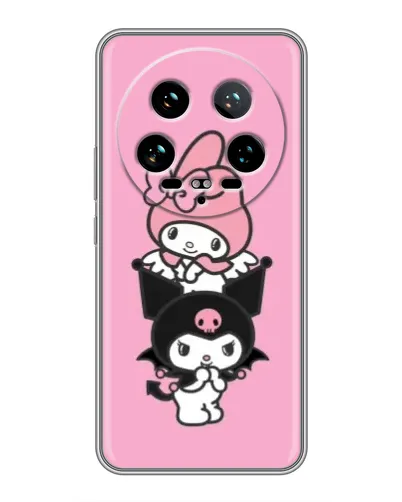 Чехол для Xiaomi 14 Ultra с картинкой «My Melody и Kuromi» Чехол для Xiaomi 14 Ultra с картинкой «My Melody и Kuromi»