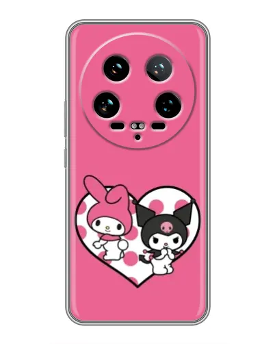 Чехол для Xiaomi 14 Ultra с картинкой «Kuromi и My Melody» Чехол для Xiaomi 14 Ultra с картинкой «Kuromi и My Melody»