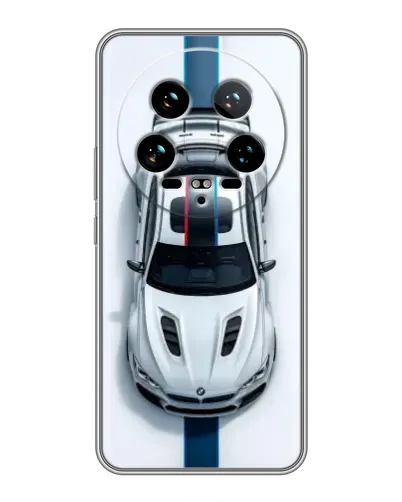 Чехол для Xiaomi 14 Ultra с картинкой «Вид сверху — BMW M» Чехол для Xiaomi 14 Ultra с картинкой «Вид сверху — BMW M»