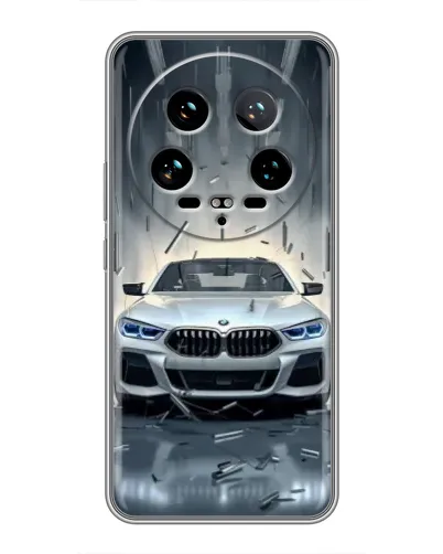 Чехол для Xiaomi 14 Ultra с картинкой «BMW в свете фар» Чехол для Xiaomi 14 Ultra с картинкой «BMW в свете фар»