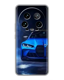 Чехол для Xiaomi 14 Ultra с картинкой «Голубая BMW M4» Чехол для Xiaomi 14 Ultra с картинкой «Голубая BMW M4»