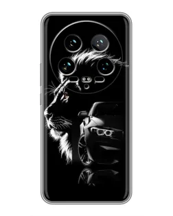 Чехол для Xiaomi 14 Ultra с картинкой «BMW и лев» Чехол для Xiaomi 14 Ultra с картинкой «BMW и лев»