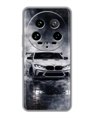 Чехол для Xiaomi 14 Ultra с картинкой «BMW сквозь туман» Чехол для Xiaomi 14 Ultra с картинкой «BMW сквозь туман»