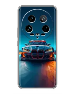 Чехол для Xiaomi 14 Ultra с картинкой «BMW — огни неона» Чехол для Xiaomi 14 Ultra с картинкой «BMW — огни неона»
