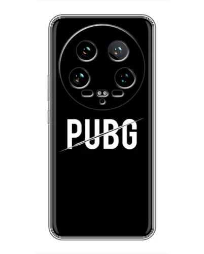 Чехол для Xiaomi 14 Ultra с картинкой «PUBG — белый логотип» Чехол для Xiaomi 14 Ultra с картинкой «PUBG — белый логотип»