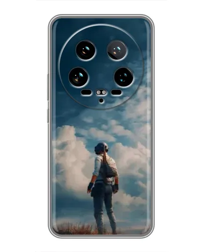 Чехол для Xiaomi 14 Ultra с картинкой «Герой PUBG на скале» Чехол для Xiaomi 14 Ultra с картинкой «Герой PUBG на скале»
