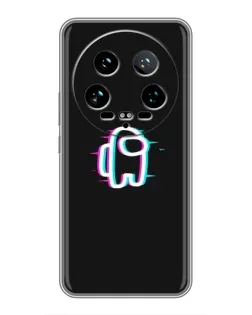 Чехол для Xiaomi 14 Ultra с картинкой «Among Us неон»