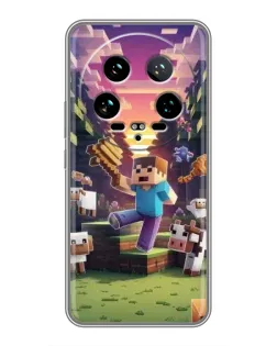 Чехол для Xiaomi 14 Ultra с картинкой «Стив на ферме» Чехол для Xiaomi 14 Ultra с картинкой «Стив на ферме»