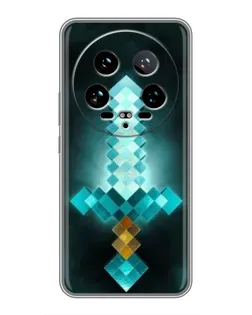 Чехол для Xiaomi 14 Ultra с картинкой «Алмазный меч неон» Чехол для Xiaomi 14 Ultra с картинкой «Алмазный меч неон»