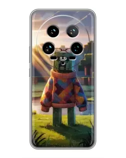 Чехол для Xiaomi 14 Ultra с картинкой «Крипер в свитере» Чехол для Xiaomi 14 Ultra с картинкой «Крипер в свитере»
