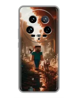 Чехол для Xiaomi 14 Ultra с картинкой «Стив в лесу» Чехол для Xiaomi 14 Ultra с картинкой «Стив в лесу»
