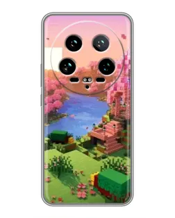 Чехол для Xiaomi 14 Ultra с картинкой «Розовое дерево Minecraft» Чехол для Xiaomi 14 Ultra с картинкой «Розовое дерево Minecraft»