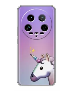 Чехол для Xiaomi 14 Ultra с картинкой «Единорог градиент»