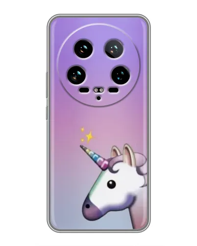 Чехол для Xiaomi 14 Ultra с картинкой «Единорог градиент»