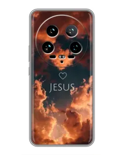 Чехол для Xiaomi 14 Ultra с картинкой «Сияние Имени Jesus»