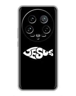 Чехол для Xiaomi 14 Ultra с картинкой «Рыба Jesus» Чехол для Xiaomi 14 Ultra с картинкой «Рыба Jesus»