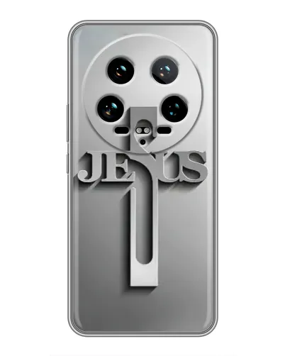 Чехол для Xiaomi 14 Ultra с картинкой «Металлический крест Jesus» Чехол для Xiaomi 14 Ultra с картинкой «Металлический крест Jesus»