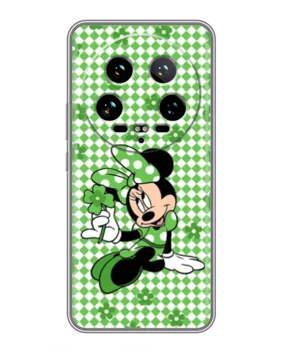 Чехол для Xiaomi 14 Ultra с картинкой «Mickey в клетку»