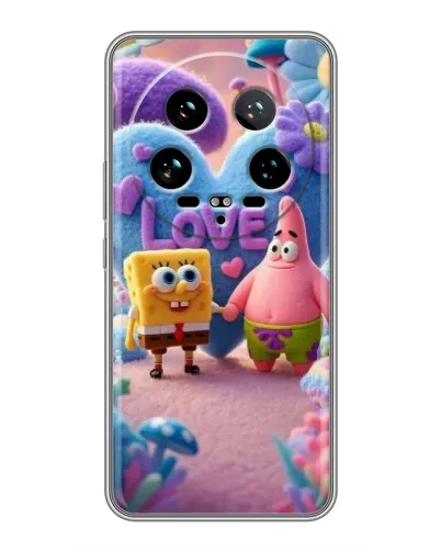 Чехол для Xiaomi 14 Ultra с картинкой «Губка Боб Патрик»