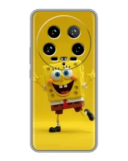 Чехол для Xiaomi 14 Ultra с картинкой «Позитивный Губка Боб»