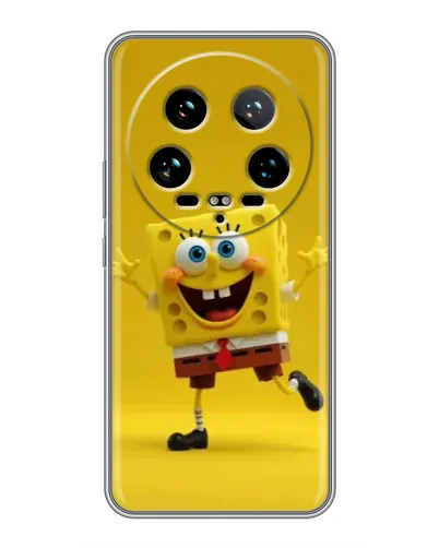Чехол для Xiaomi 14 Ultra с картинкой «Позитивный Губка Боб»