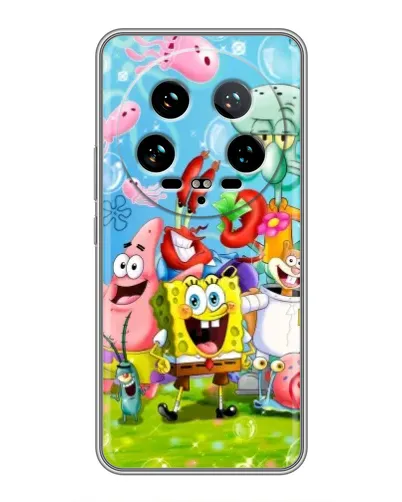 Чехол для Xiaomi 14 Ultra с картинкой «Губка Боб и друзья» Чехол для Xiaomi 14 Ultra с картинкой «Губка Боб и друзья»